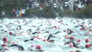 Ironman Lake Placid 2003 Swim Start [upl. by Halbert368]