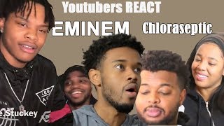 Youtubers React to EMINƎM  Chloraseptic Remix ft 2 Chainz amp PHRESHER Compilation [upl. by Kinata]