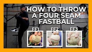 How to Throw a Four Seam Fastball  Thumb Positions Grips and Cues  Driveline Baseball [upl. by Yasmin889]