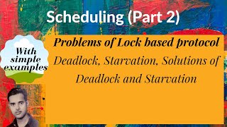 DB73 problems of Lock based protocol Deadlock Starvation Solutions of Deadlock and Starvation [upl. by Winnifred]