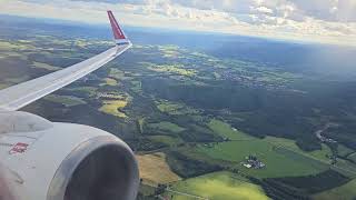 Norwegian 737800 Afternoon Takeoff from Oslo Gardermoen LNNII [upl. by Treharne]