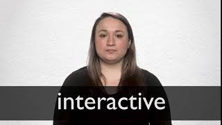 How to pronounce INTERACTIVE in British English [upl. by Eeltrebor]