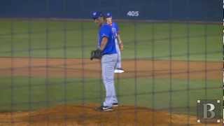 Travis Henke  RHP  Auburn Doubledays 09012012 at Mahoning Valley [upl. by Euqinim]