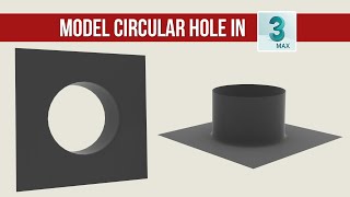 Make Circular holes in 3ds max  3dsmax Modeling Tips and Tricks [upl. by Aneev]