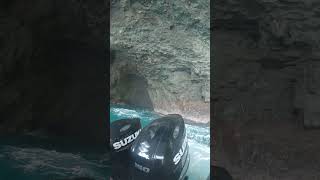 Exploring a Huge Sea Cave in Rough Conditions seacaves [upl. by Ahsir]