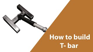 DIY How to make a T Bar RowHome made T bar row [upl. by Essinger]