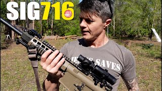 Sig Sauer 716 Review Sig Sauer AR 10 Rifle Review [upl. by Ydoow]