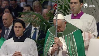 El Papa Francisco celebró la Misa final del Sínodo [upl. by Dnalram]