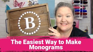 Cricut Monogram Maker The Easy Way to do Monograms [upl. by Adonis]