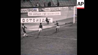 SYND 221070 EUROPEAN CUP WINNERS CUP MATCH BETWEEN CSKA AND CHELSEA [upl. by Rednaeel]