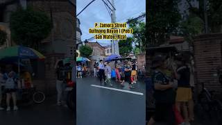 P Zamora Street Guitnang Bayan I Pob sanmateorizal philippines🇵🇭 sanlakadnyo walking [upl. by Tezil344]