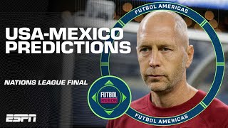 Futbol Americas crew disagree on USMNTMexico Concacaf Nations League final predictions 👀  ESPN FC [upl. by Cioban]