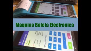 Emitir boleta electrónica en maquina de boletas o Equipo Pos de Rjc Software [upl. by Pironi276]