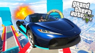 EXTREME STUNT RACES w NEW CAR GTA 5 Online [upl. by Irianat]