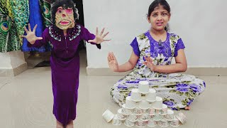 Monika prank 🤣 as ghost with family  comedy video  funny video  Prabhu sarala lifestyle [upl. by Olaf]