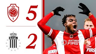 HIGHLIGHTS I ROYAL ANTWERP FC 52 R CHARLEROI SC I Croky Cup I 2023  2024 [upl. by Mic98]