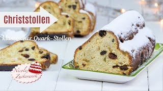 CHRISTSTOLLEN ohne Lagerzeit I Quarkstollen einfach und lecker I Nicoles Zuckerwerk [upl. by Yajiv984]