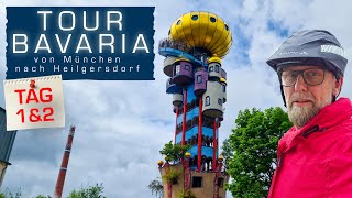 Tour Bavaria mit Fahrrad von München nach Heilgersdorf Folge 1 München  Beilngrieß [upl. by Ynnek]