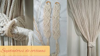 Tutorial de Macramé Cómo Hacer un Sujetador de Cortinas Elegante [upl. by Lepper]