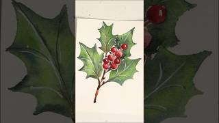 Advent calendar day 5 Follow my channel for the full tutorial watercolor watercolorpainting [upl. by Chicky918]