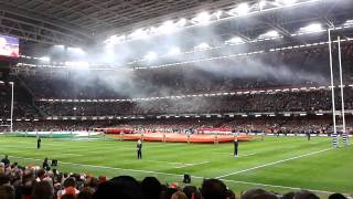 Wales v England 2013  RBS Six Nations  National Anthems [upl. by Irmine]