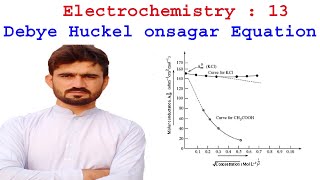 Electrochemistry  13  DebyeHuckleOnsager equitation  chemistry [upl. by Huang226]