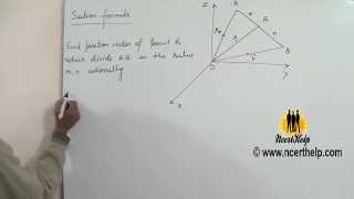 Section formula of vectors devides internally and externally in the ratio m n Hindi  English [upl. by Kristel849]