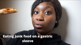 A BAD EATING DAY ON A GASTRIC SLEEVE  JUNK FOOD EDITION 9 MONTHS POST OP [upl. by Hubsher]