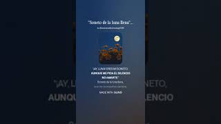 Soneto de la luna llena Federico García Lorca  Vallenato [upl. by Reitman]