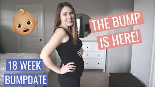 STARTING TO SHOW 18 WEEK PREGNANCY UPDATE [upl. by Ring]