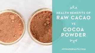 Health Benefits of Raw Cacao vs Cocoa Powder [upl. by Emelia]