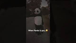 Panda is my bestie 😂panda halloween trickortreat [upl. by Falconer106]