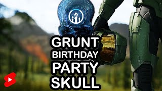 Halo Infinite Skull Guide  Grunt Birthday Party [upl. by Arymat]