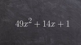 Easiest way to factor a perfect square trinomial [upl. by Scherle]