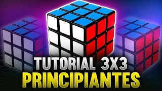 Resolver cubo de Rubik 3x3 Método Principiantes  Tutorial al DETALLE FÁCIL y CLARO [upl. by Gilcrest]