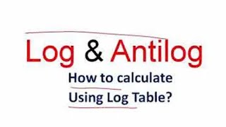 How to find log and antilog [upl. by Ami]