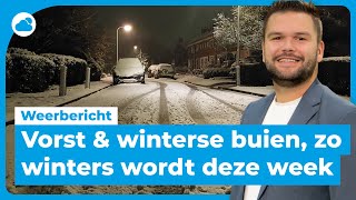 Weerbericht vorst amp winterse buien zo winters wordt deze week [upl. by Grey917]