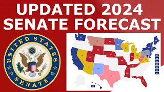 Updated 2024 Senate Map Prediction March 5 2024 [upl. by Rebah]