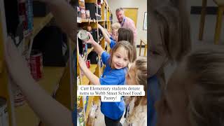 Carr Elementary donates items to Webb Street School [upl. by Ugo]