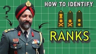 Indian Army Ranks  Ranks of Officers JCO NCO in indian Army  Ranks Hierarchy insignia badges [upl. by Imuya203]