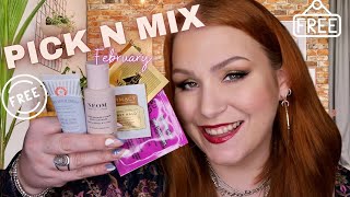 FREEBIE ALERT FEELUNIQUE FEBRUARY 2022 PICK N MIX SAMPLES UNBOXING [upl. by Lednar222]