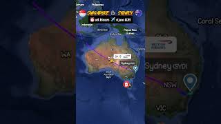 Singapore to Sydney Flight Route  British Airways shorts flight aviation plane 4k [upl. by Tullusus861]