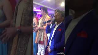 Best mimicry of Ravi kishan infront of him by comedian raj soni [upl. by Ahsinar155]