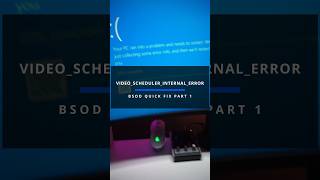 BSOD quick fix VIDEOSCHEDULERINTERNALERROR part 1 shorts [upl. by Nylsoj]