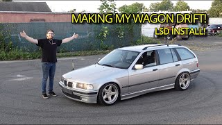 MAKING MY E36 WAGON DRIFT  LSD SWAP [upl. by Pfeffer]