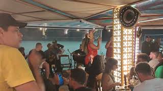 Live dancing music on Copacabana Beach Rio de Janeiro Brazil [upl. by Miahc135]