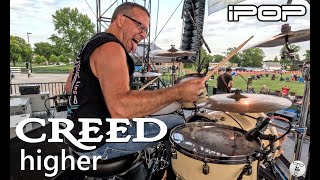 Higher  Creed DRUM CAM by iPop Band Chicago  Elk Grove Rotary Fest [upl. by Acenahs]