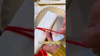 Idea facile ed economica per la tavola di Natale xmasday ideefaidate tavola homedecor [upl. by Esiole]