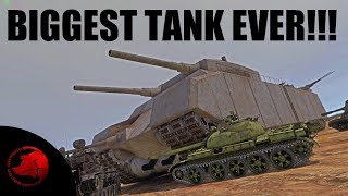 BIGGEST TANK EVER INGAME  P1000 Ratte  War Thunder Gameplay [upl. by Ahsile43]