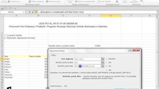 Arkusz kalkulacyjny  EXCEL  funkcja jeżeli  część 2 [upl. by Asital435]